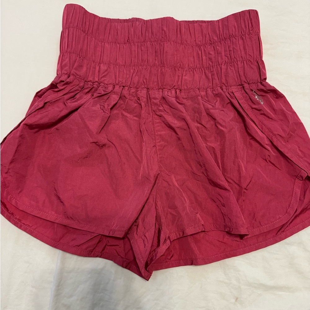 Free people movement High-Waist Smocked Waistband Women's Shorts